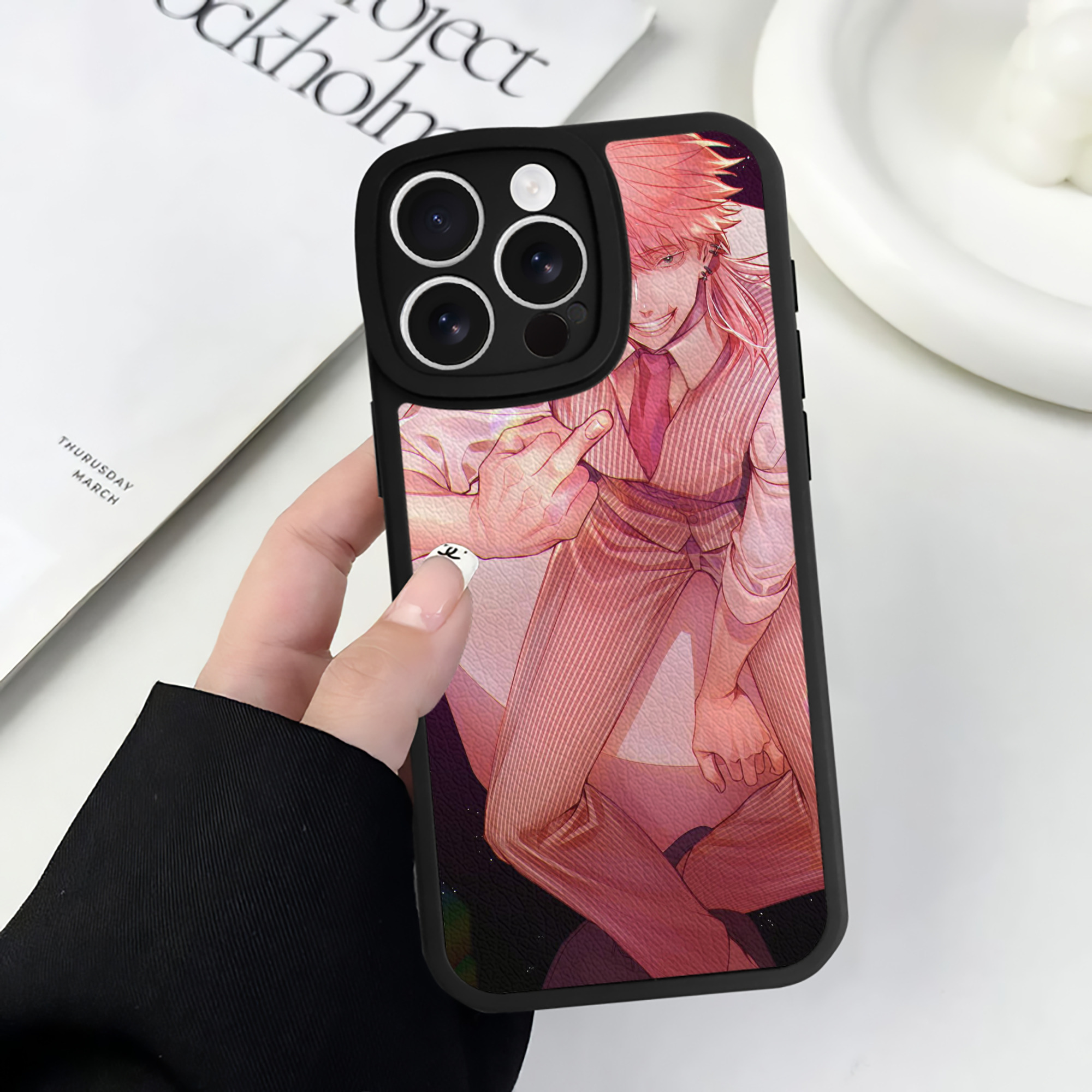 （画像用） 東京リベンジャーズ Tokyo Revengers 【iPhone 16シリーズ対応】シリコンスマホケース（レザー調） 材質：シリコン